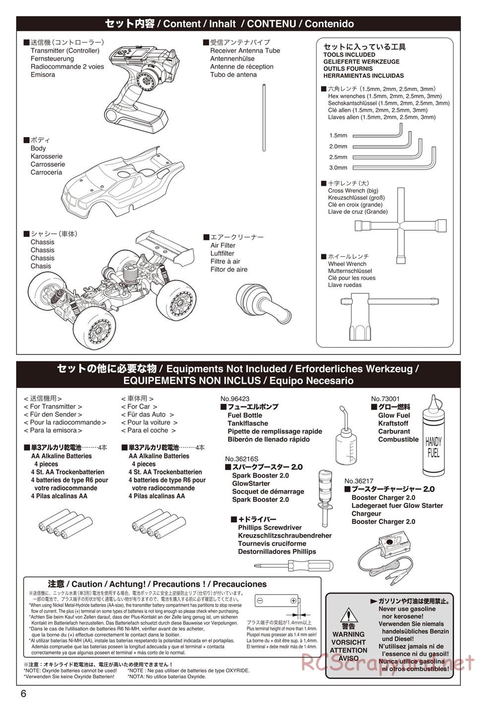 Kyosho - Inferno Neo ST - Manual - Page 6