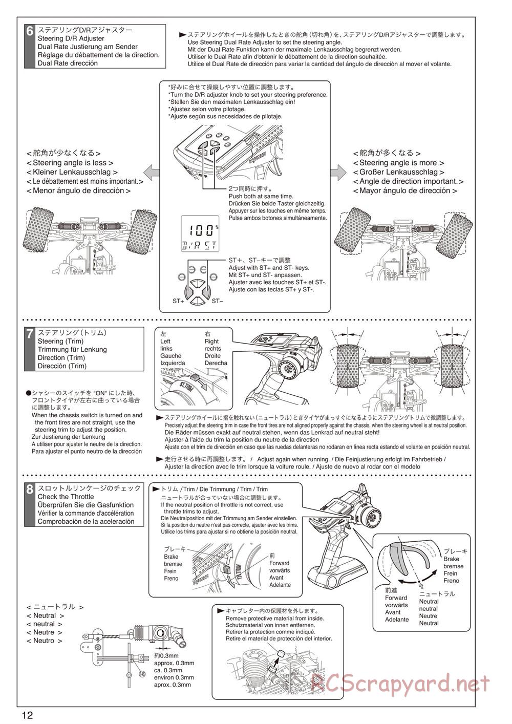 Kyosho - Inferno Neo ST - Manual - Page 12
