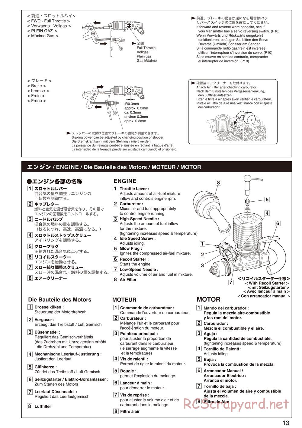 Kyosho - Inferno Neo ST - Manual - Page 13