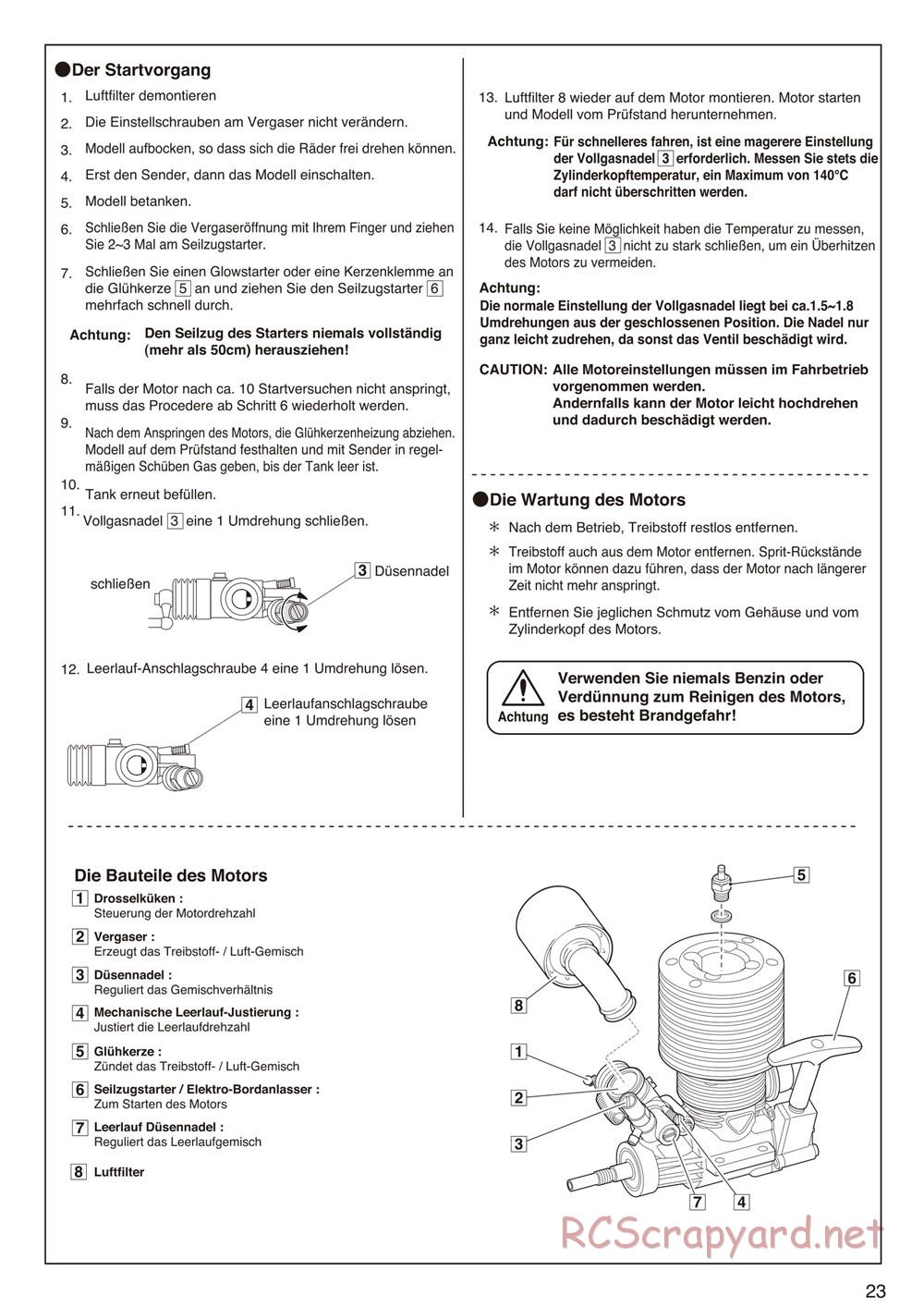 Kyosho - Inferno Neo ST - Manual - Page 23