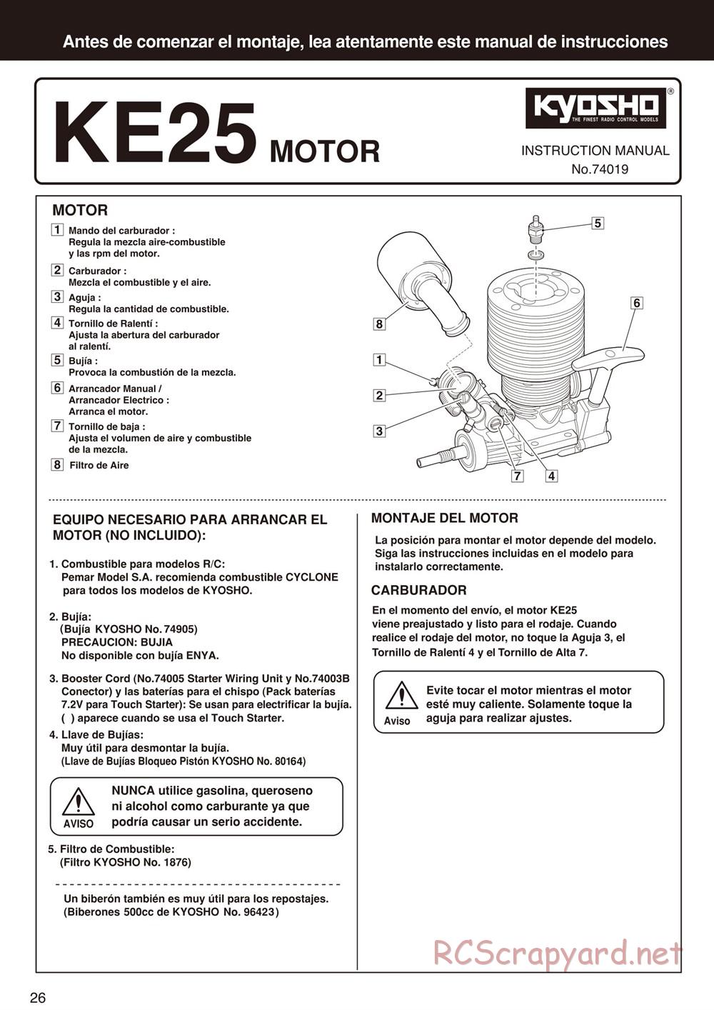 Kyosho - Inferno Neo ST - Manual - Page 26