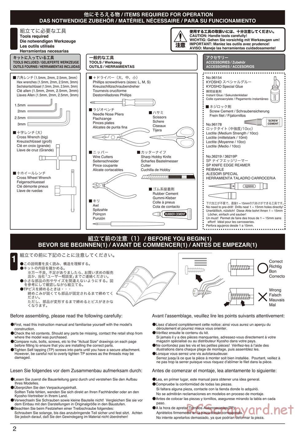 Kyosho - Inferno Neo 2.0 - Manual - Page 2