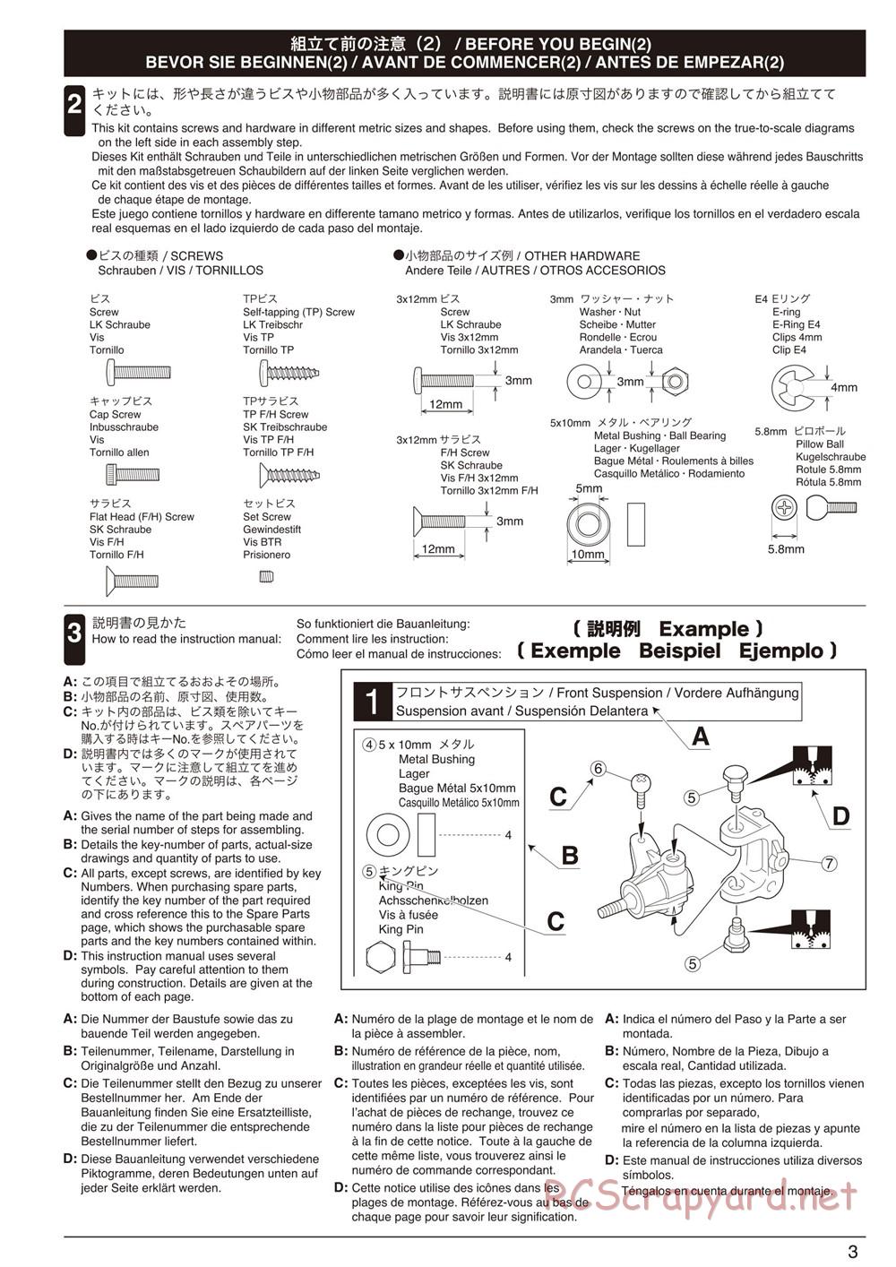 Kyosho - Inferno Neo 2.0 - Manual - Page 3