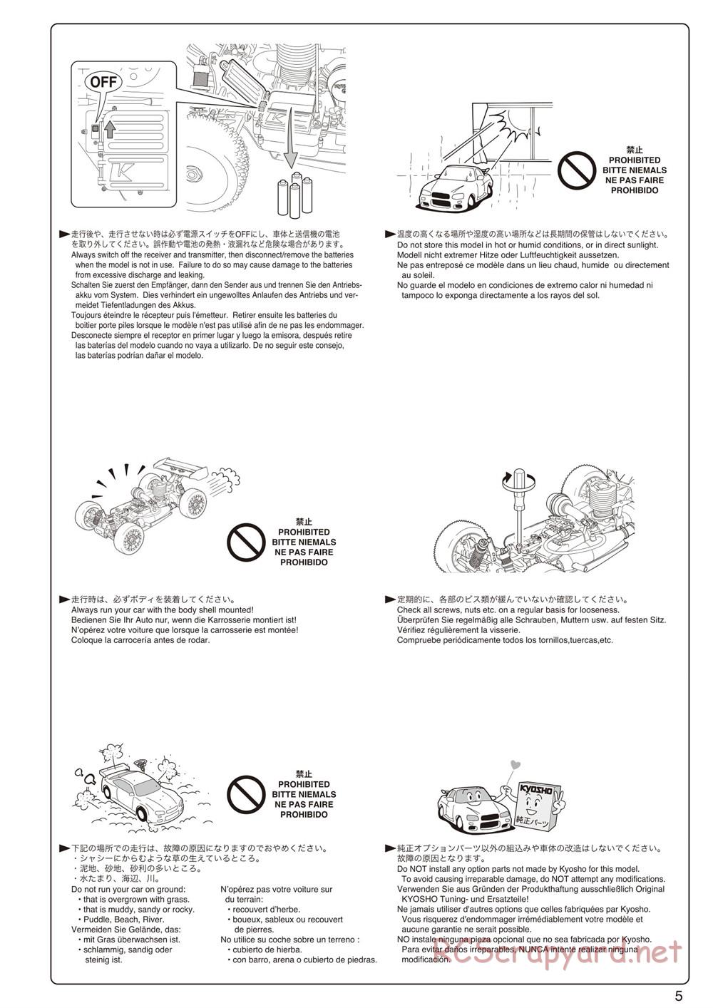Kyosho - Inferno Neo 2.0 - Manual - Page 5