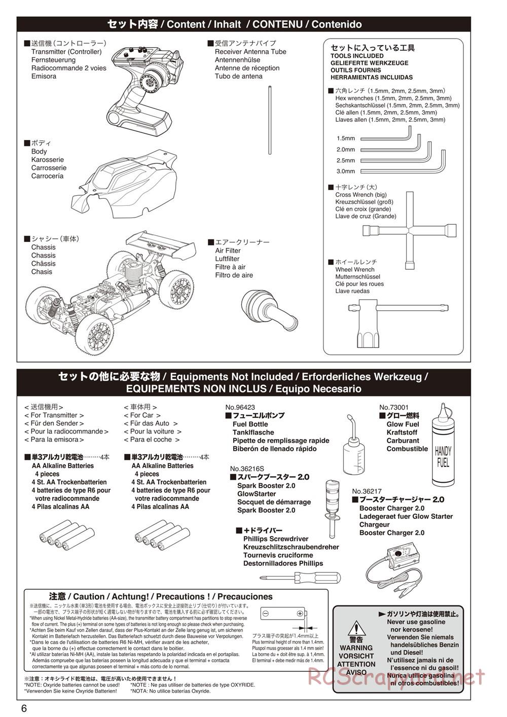Kyosho - Inferno Neo 2.0 - Manual - Page 6