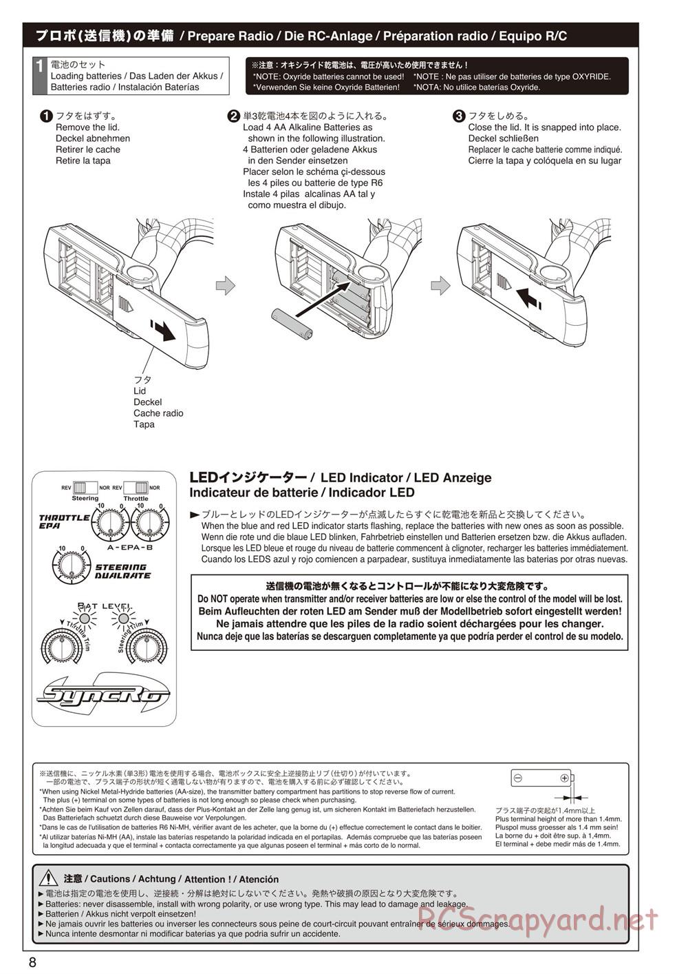 Kyosho - Inferno Neo 2.0 - Manual - Page 8