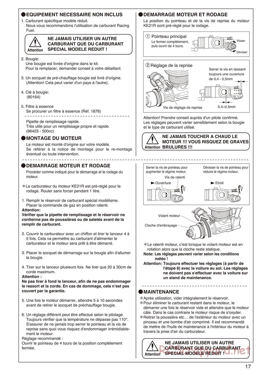 Kyosho - Inferno Neo 2.0 - Manual - Page 17