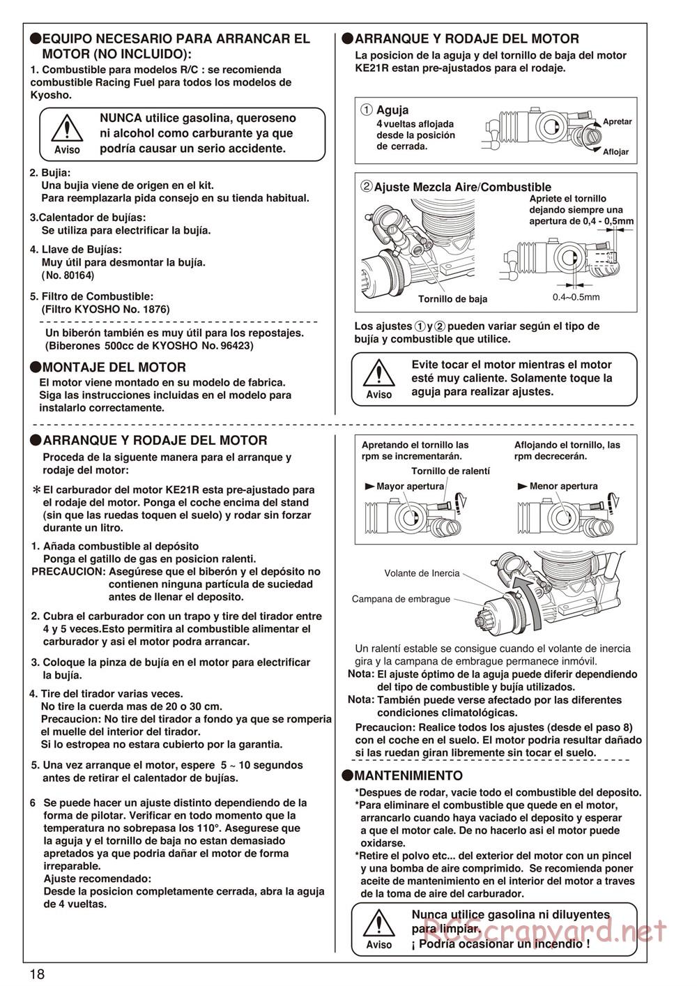 Kyosho - Inferno Neo 2.0 - Manual - Page 18