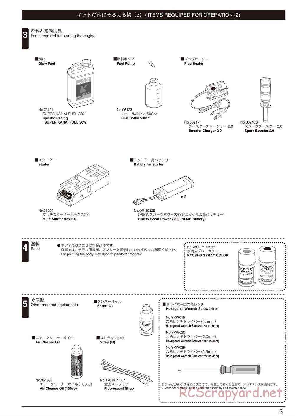 Kyosho - Inferno GT2 - Manual - Page 3