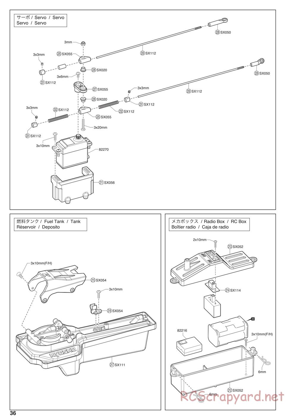 Kyosho - Scorpion XXL Nitro - Exploded Views - Page 4