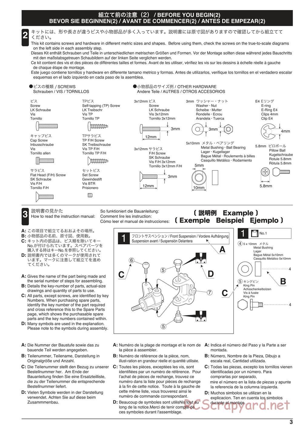 Kyosho - Scorpion XXL Nitro - Manual - Page 3