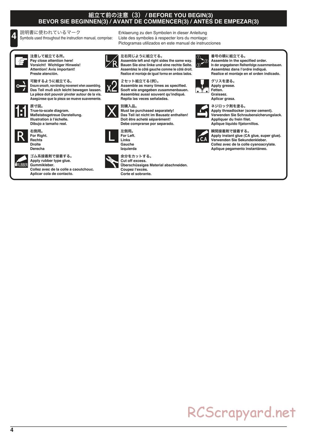 Kyosho - Scorpion XXL Nitro - Manual - Page 4