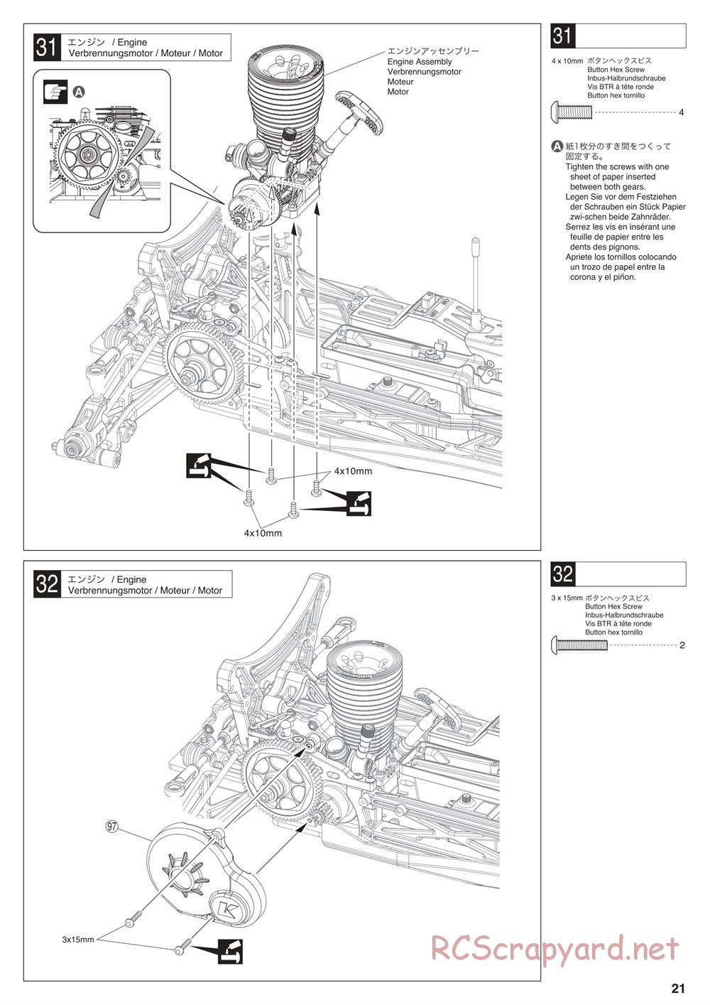 Kyosho - Scorpion XXL Nitro - Manual - Page 21