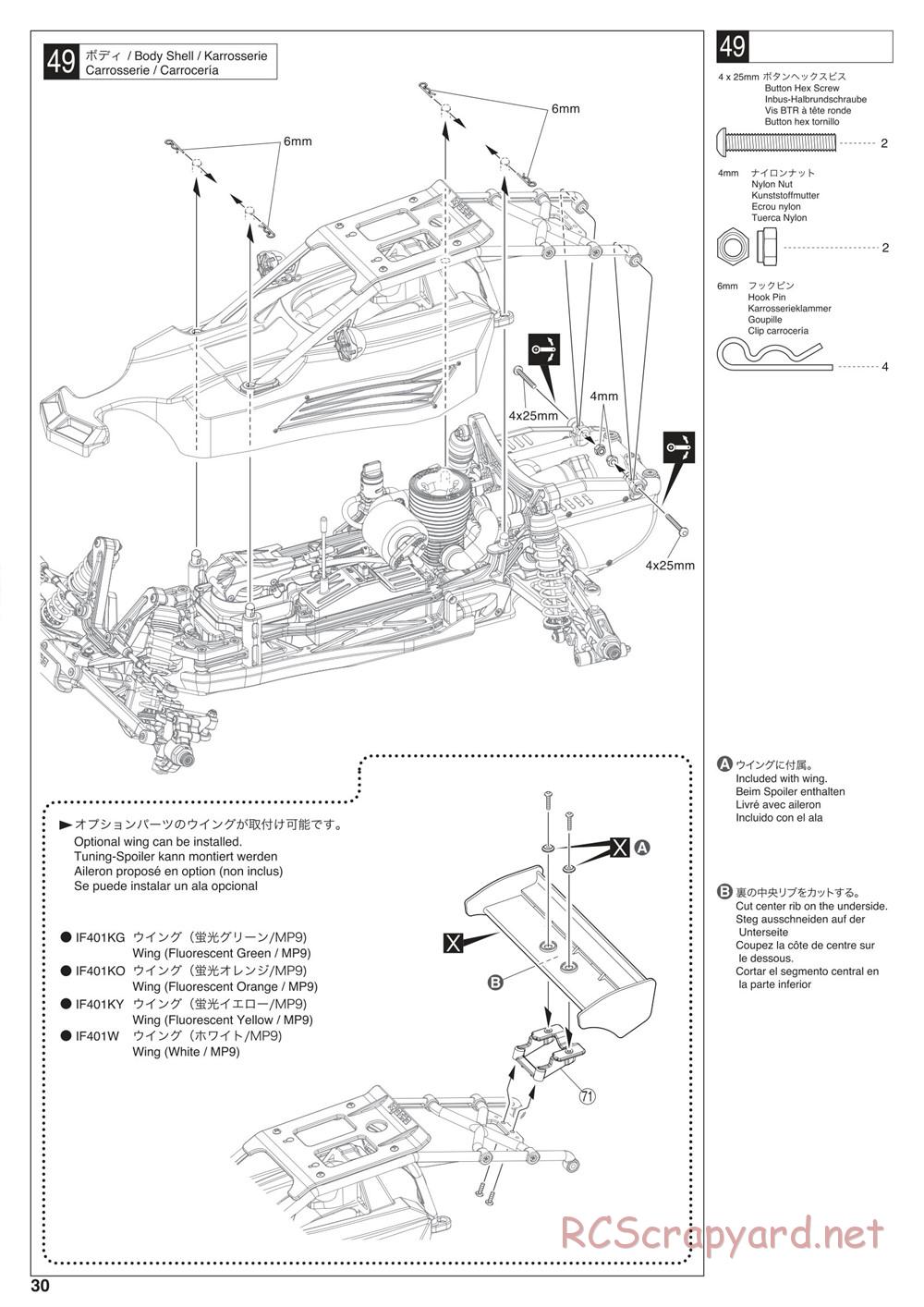 Kyosho - Scorpion XXL Nitro - Manual - Page 30