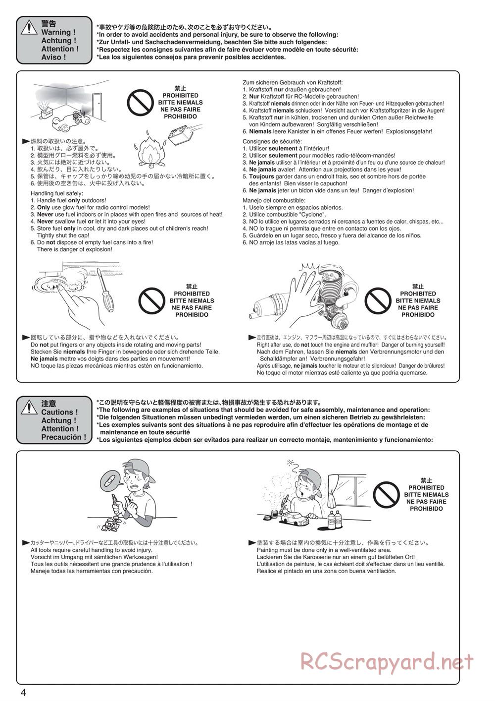 Kyosho - Scorpion XXL Nitro - Manual - Page 4