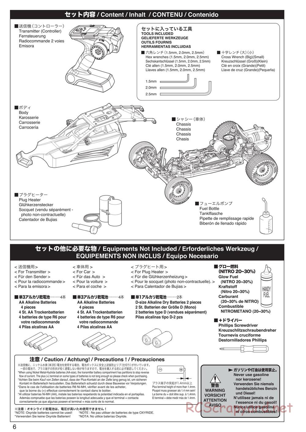 Kyosho - Scorpion XXL Nitro - Manual - Page 6