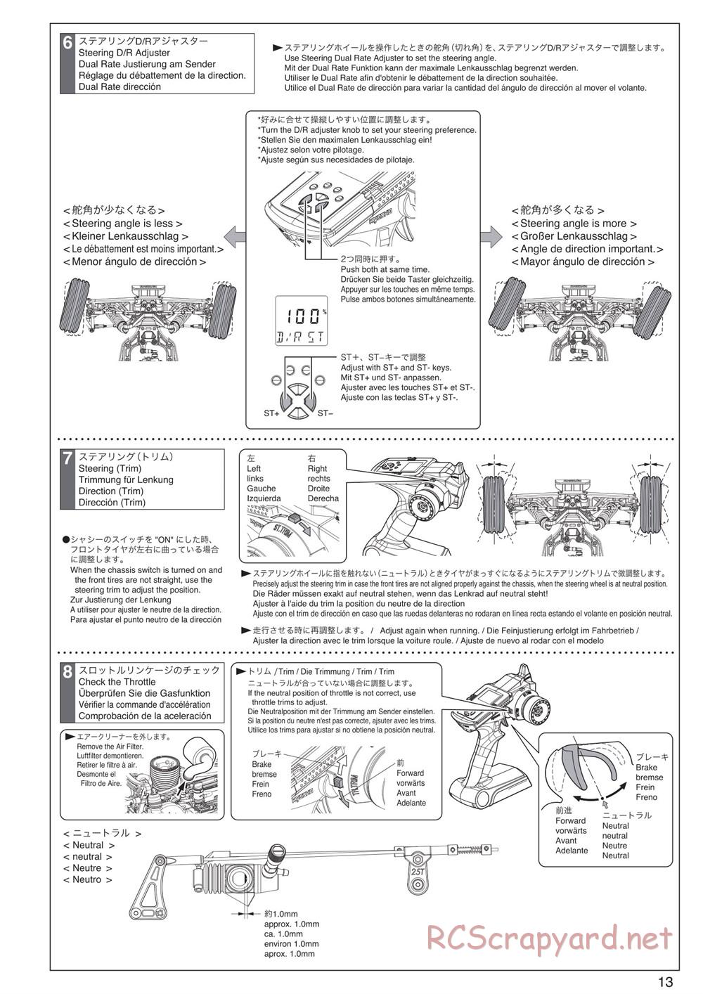 Kyosho - Scorpion XXL Nitro - Manual - Page 13
