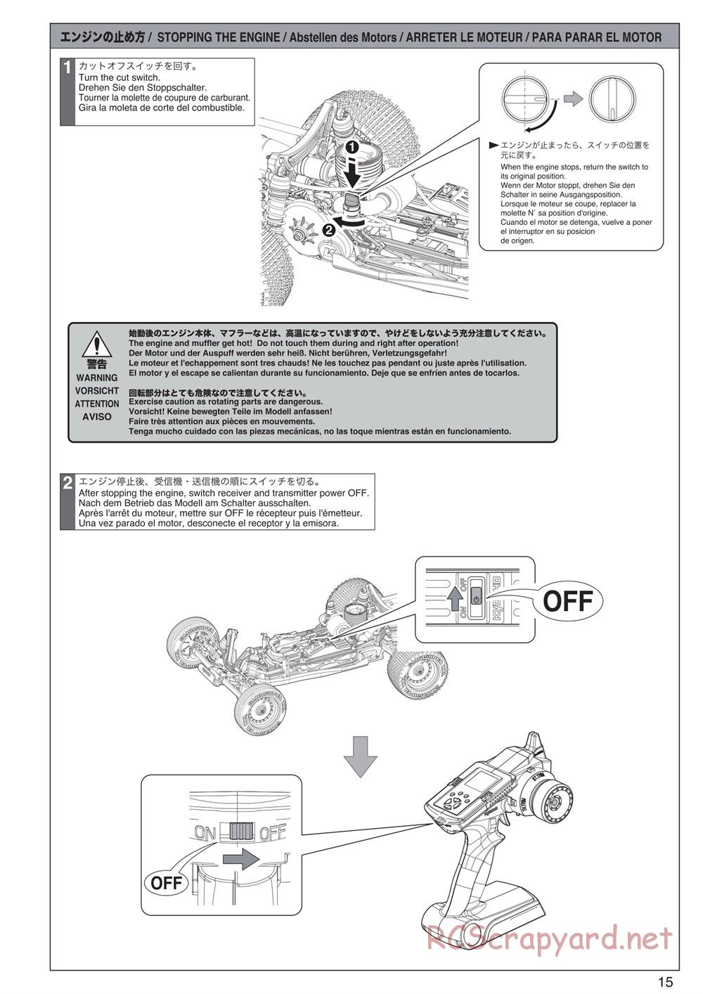 Kyosho - Scorpion XXL Nitro - Manual - Page 15