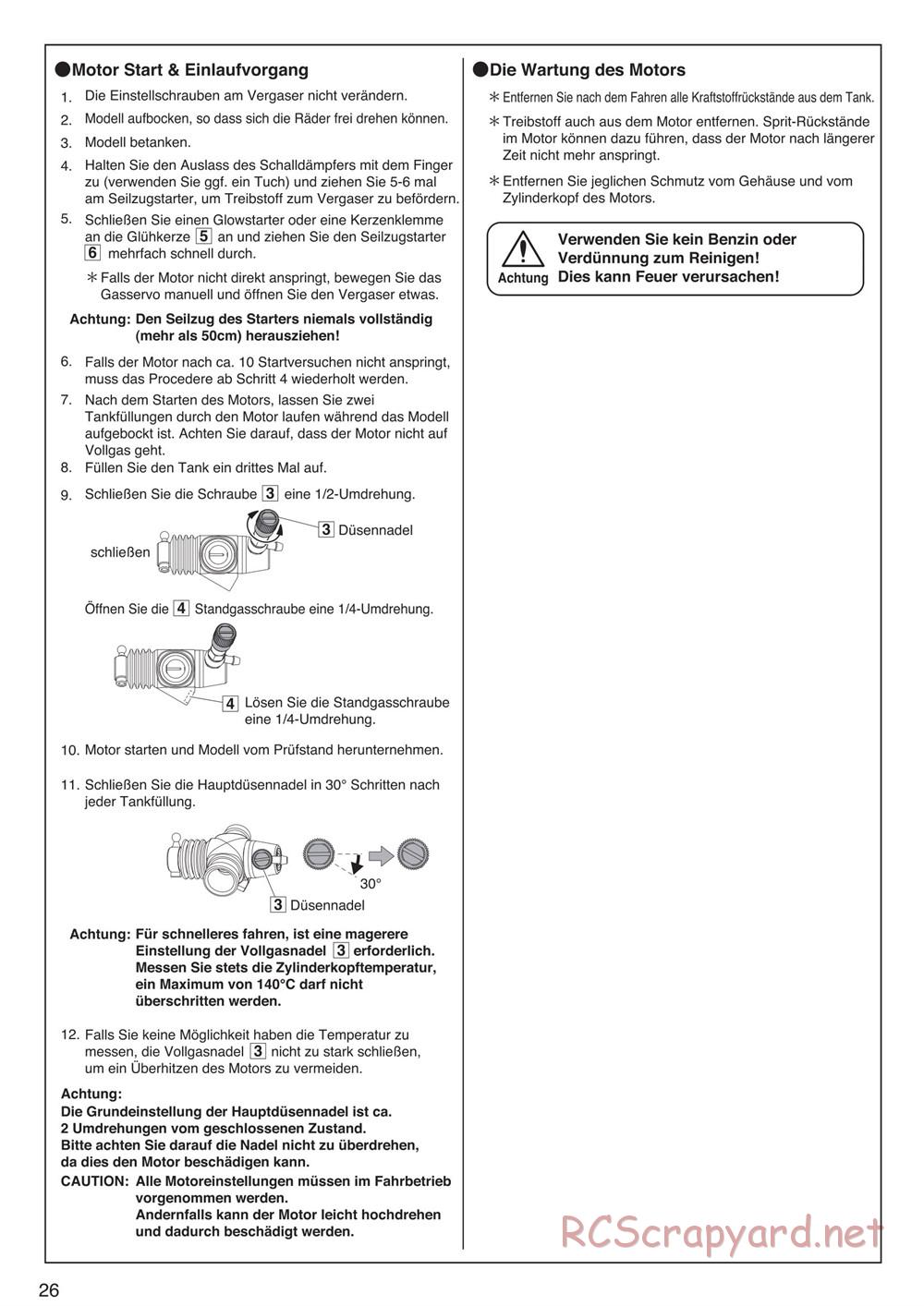 Kyosho - Scorpion XXL Nitro - Manual - Page 26