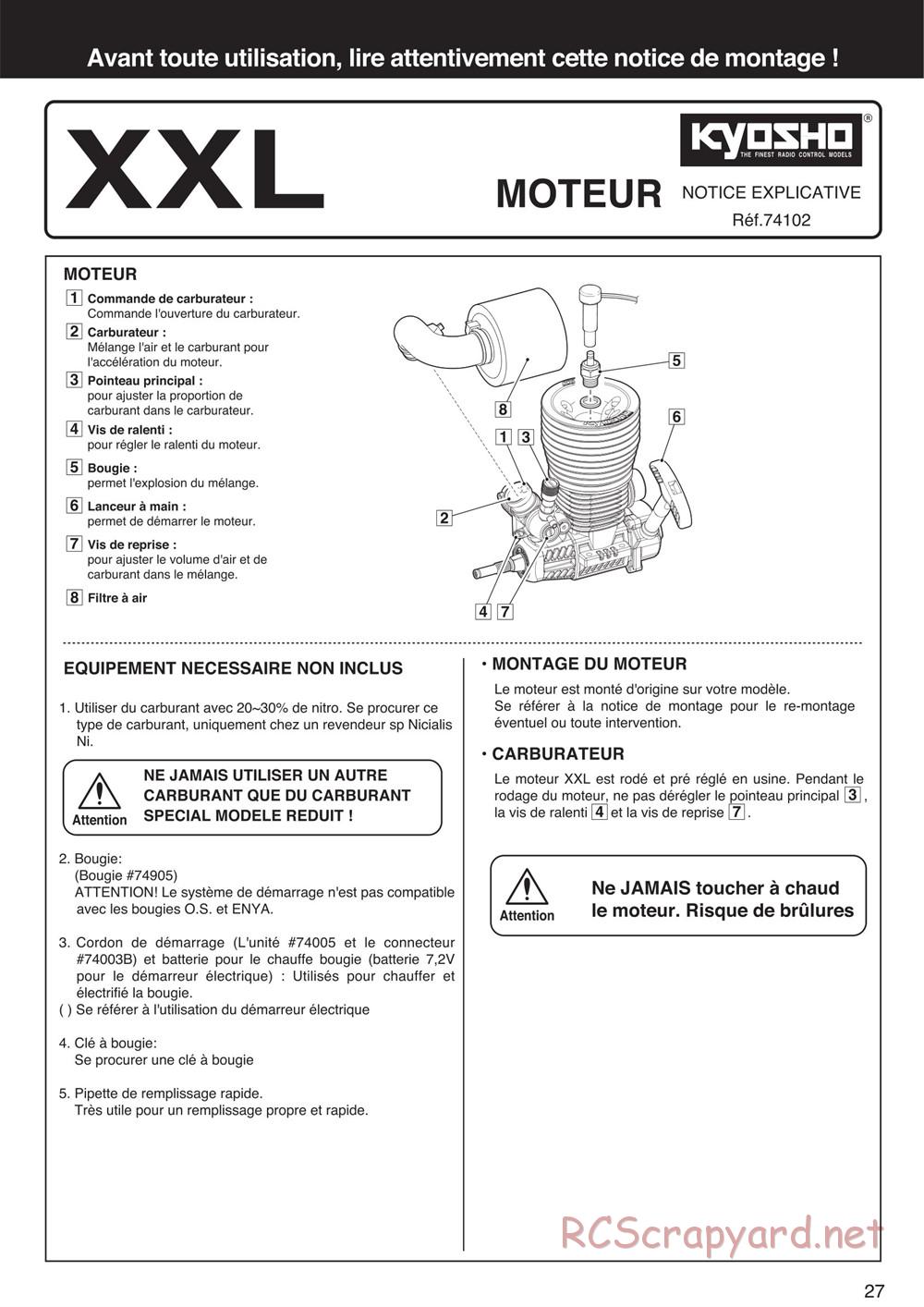 Kyosho - Scorpion XXL Nitro - Manual - Page 27