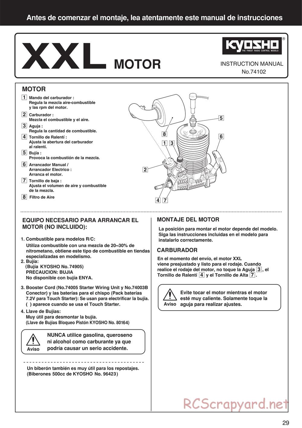 Kyosho - Scorpion XXL Nitro - Manual - Page 29