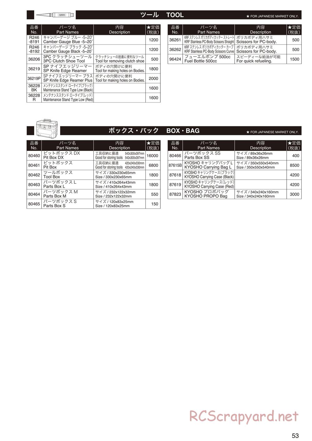 Kyosho - Inferno MP9 TKI4 - Parts List - Page 7