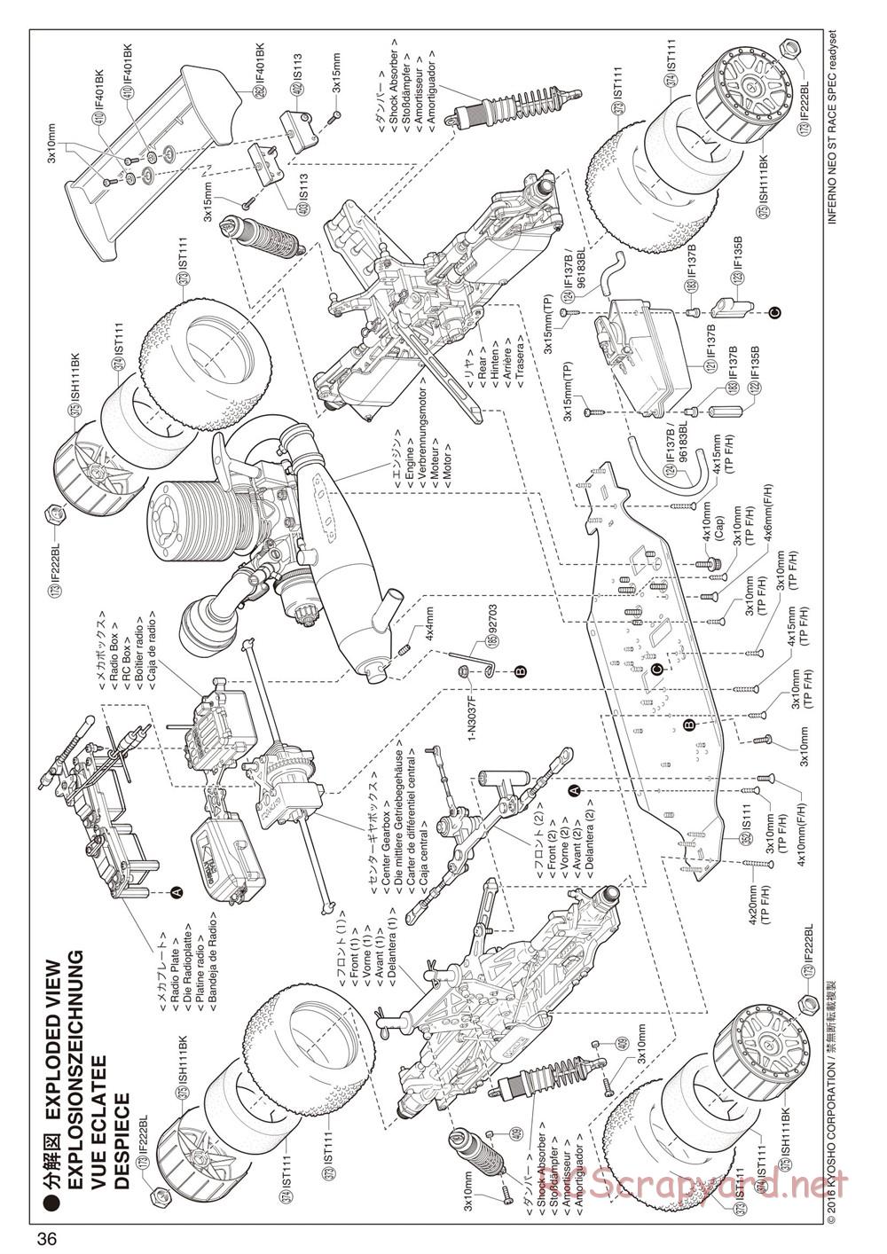 Kyosho - Inferno NEO ST Race Spec - Manual - Page 36