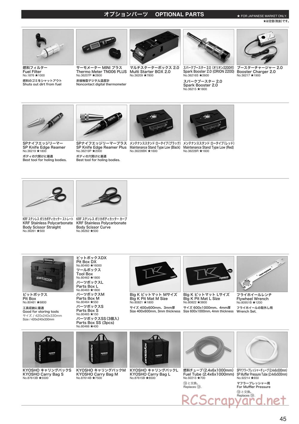 Kyosho - Inferno NEO ST Race Spec - Parts List - Page 4