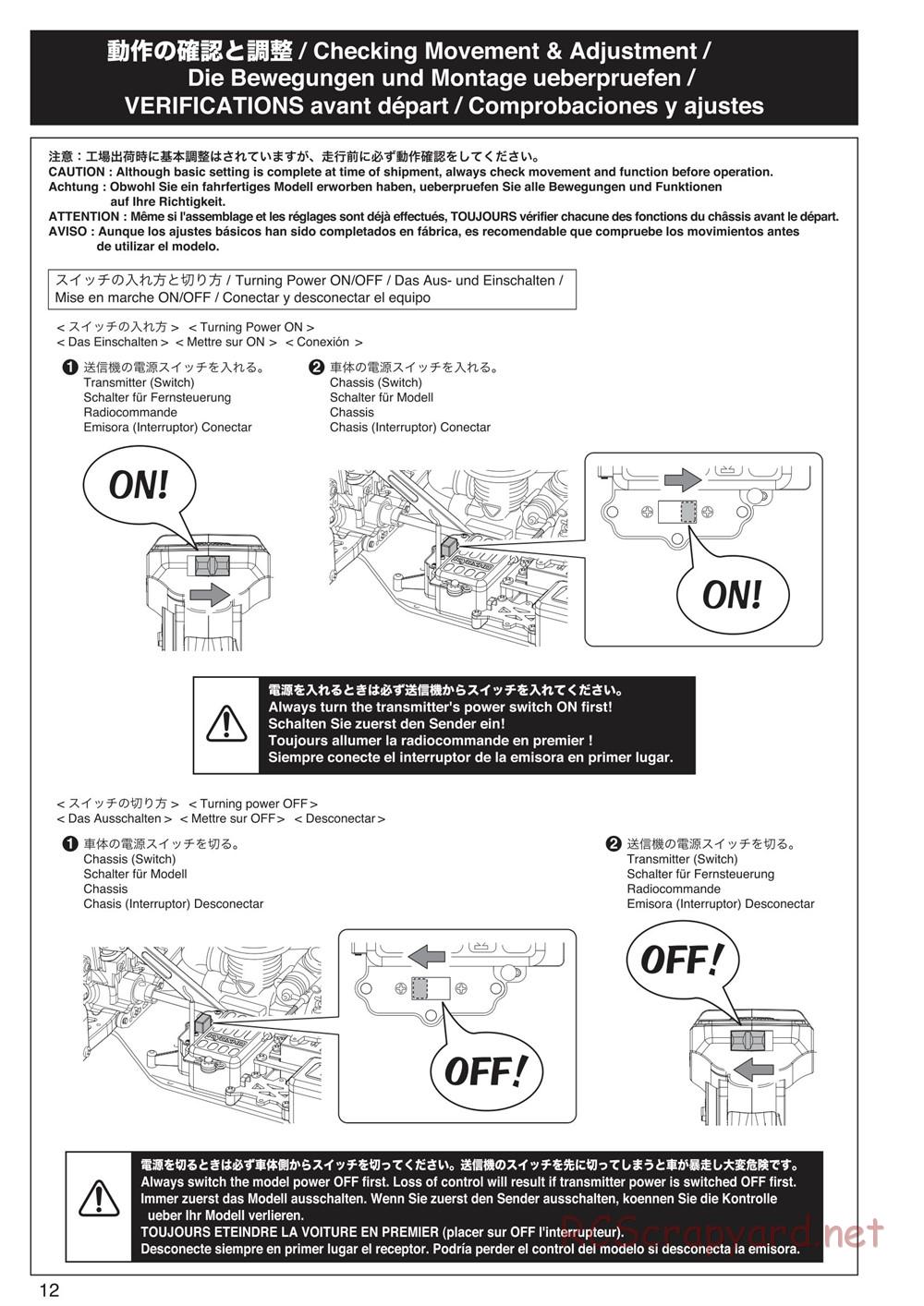 Kyosho - Inferno NEO ST Race Spec - Manual - Page 12