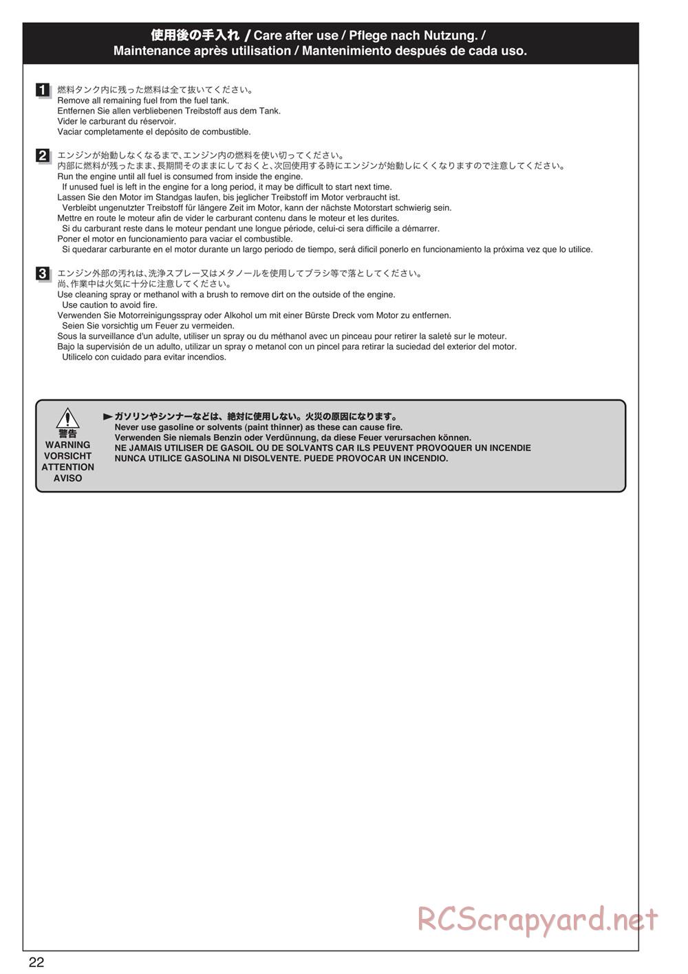 Kyosho - Inferno NEO ST Race Spec - Manual - Page 22