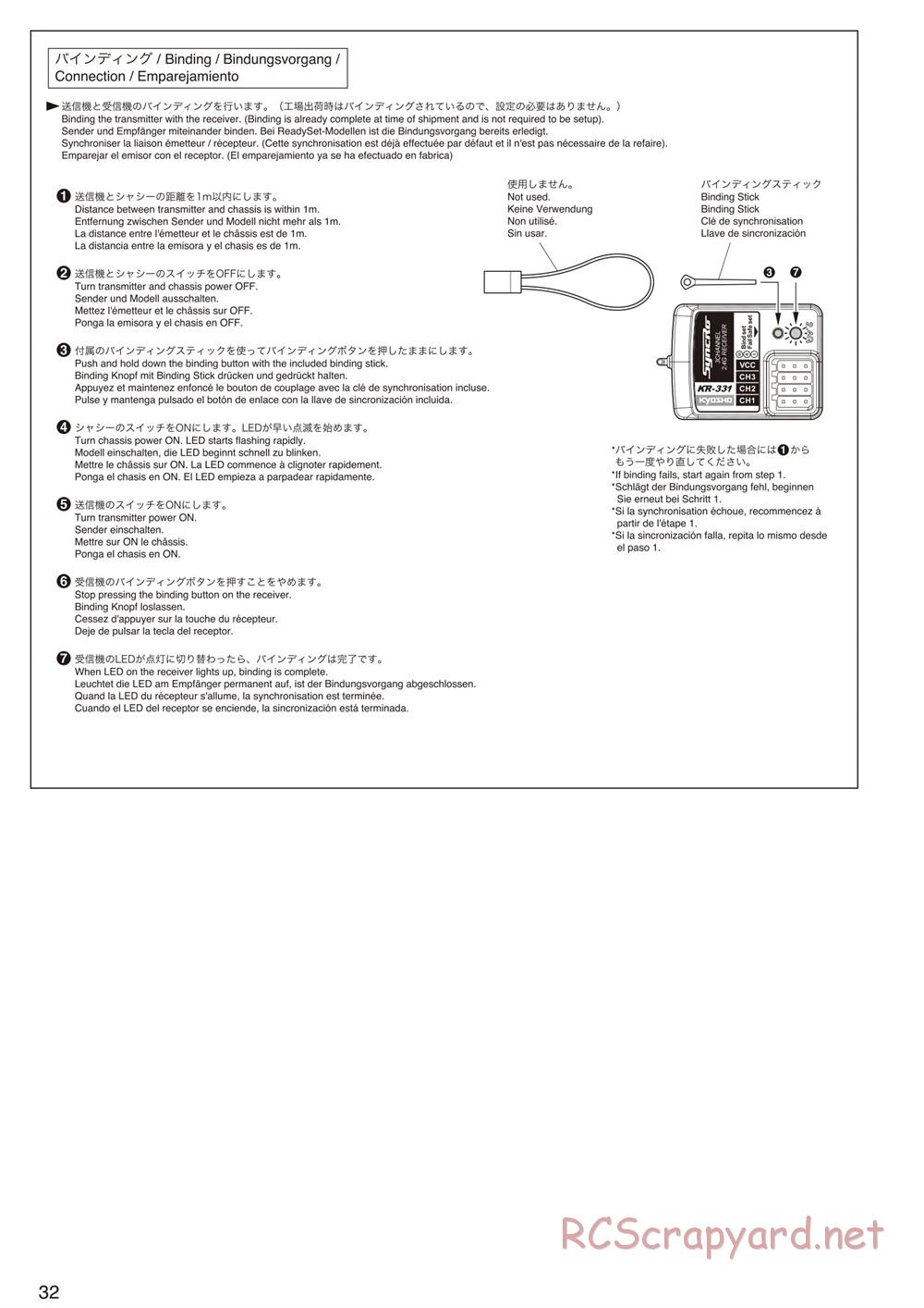 Kyosho - Inferno NEO ST Race Spec - Manual - Page 32