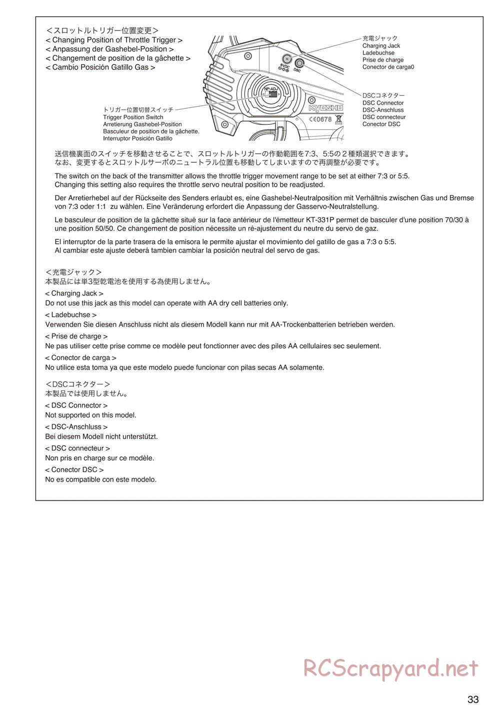 Kyosho - Inferno NEO ST Race Spec - Manual - Page 33