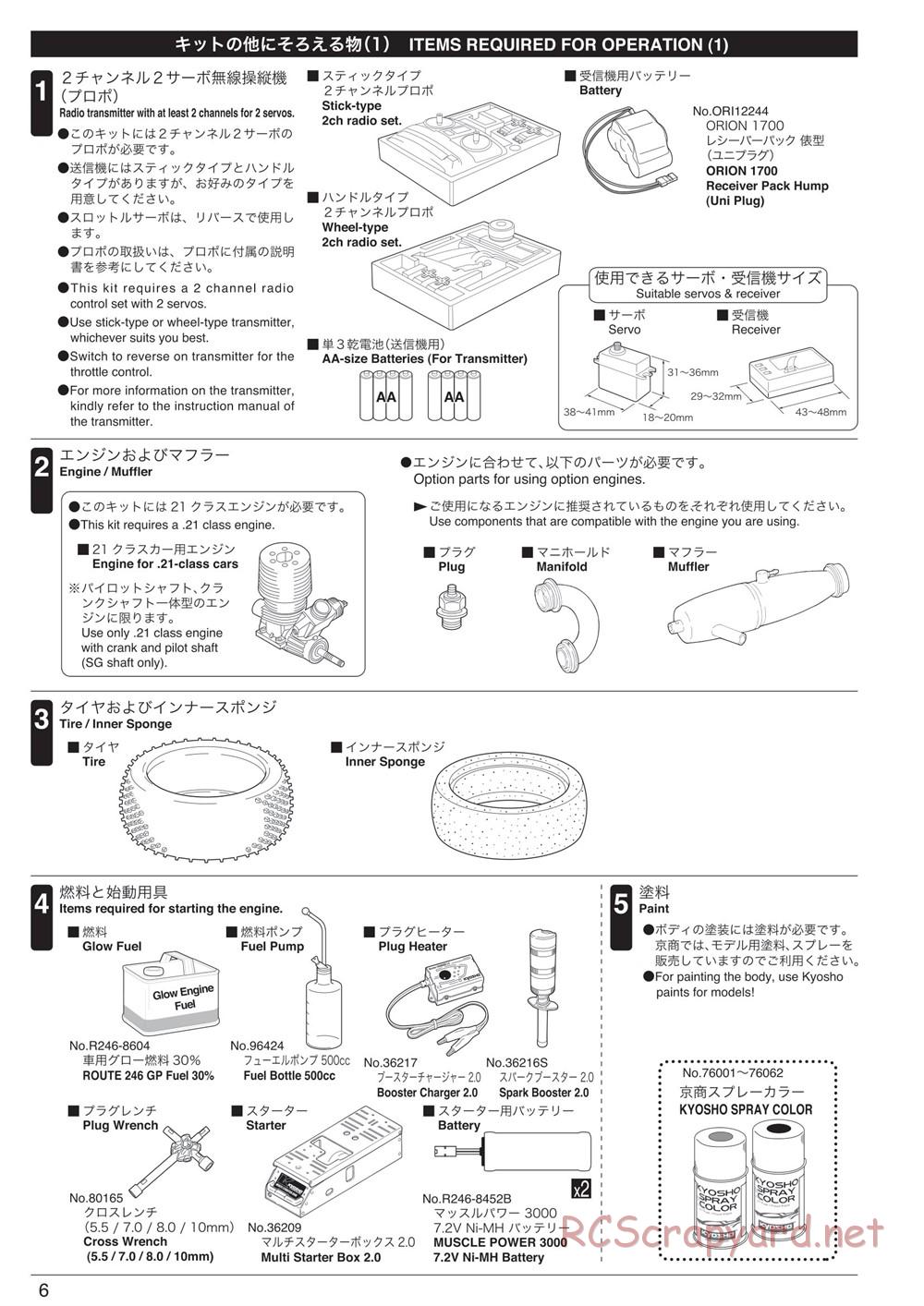 Kyosho - Inferno MP9 TKI4 10th Anniversary Special Edition - Manual - Page 6