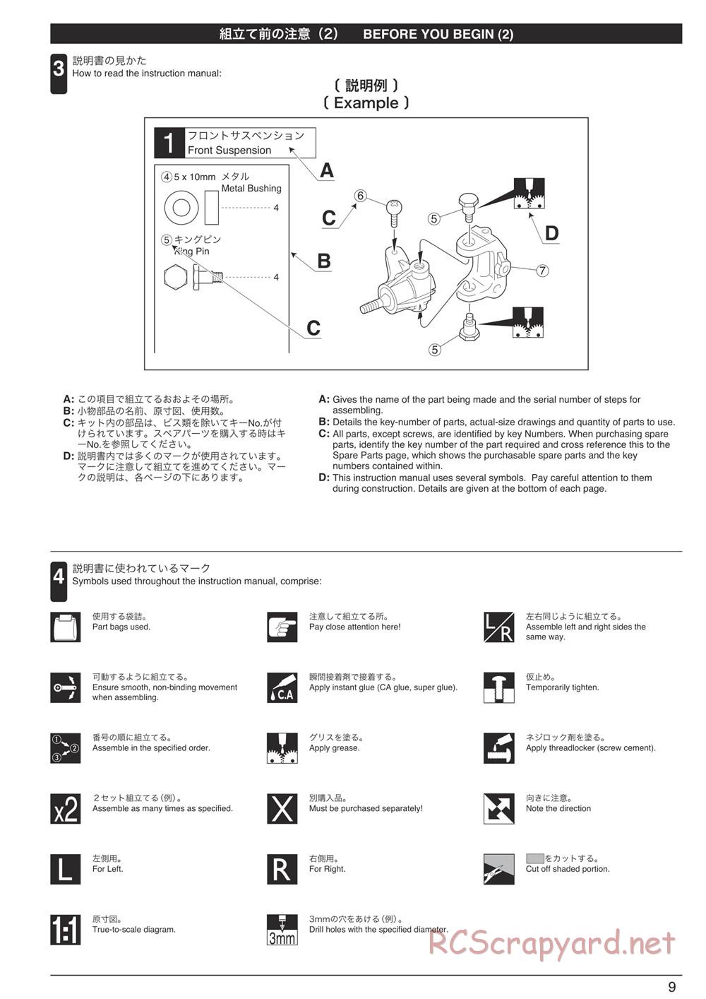 Kyosho - Inferno MP9 TKI4 10th Anniversary Special Edition - Manual - Page 9