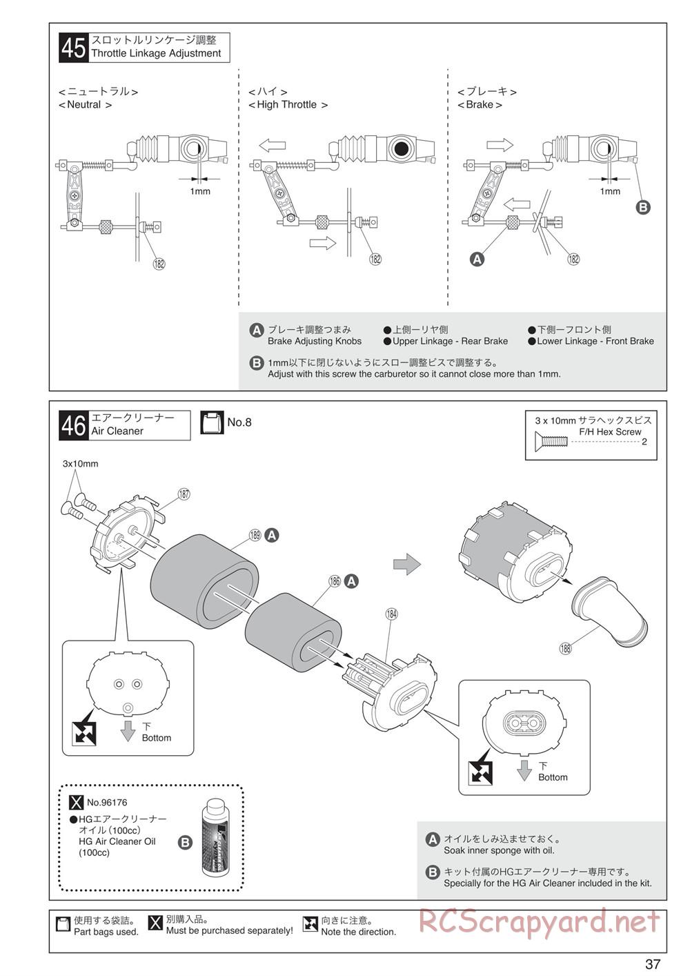 Kyosho - Inferno MP9 TKI4 10th Anniversary Special Edition - Manual - Page 37