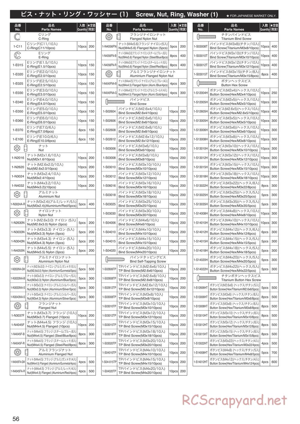 Kyosho - Inferno MP9 TKI4 10th Anniversary Special Edition - Manual - Page 55