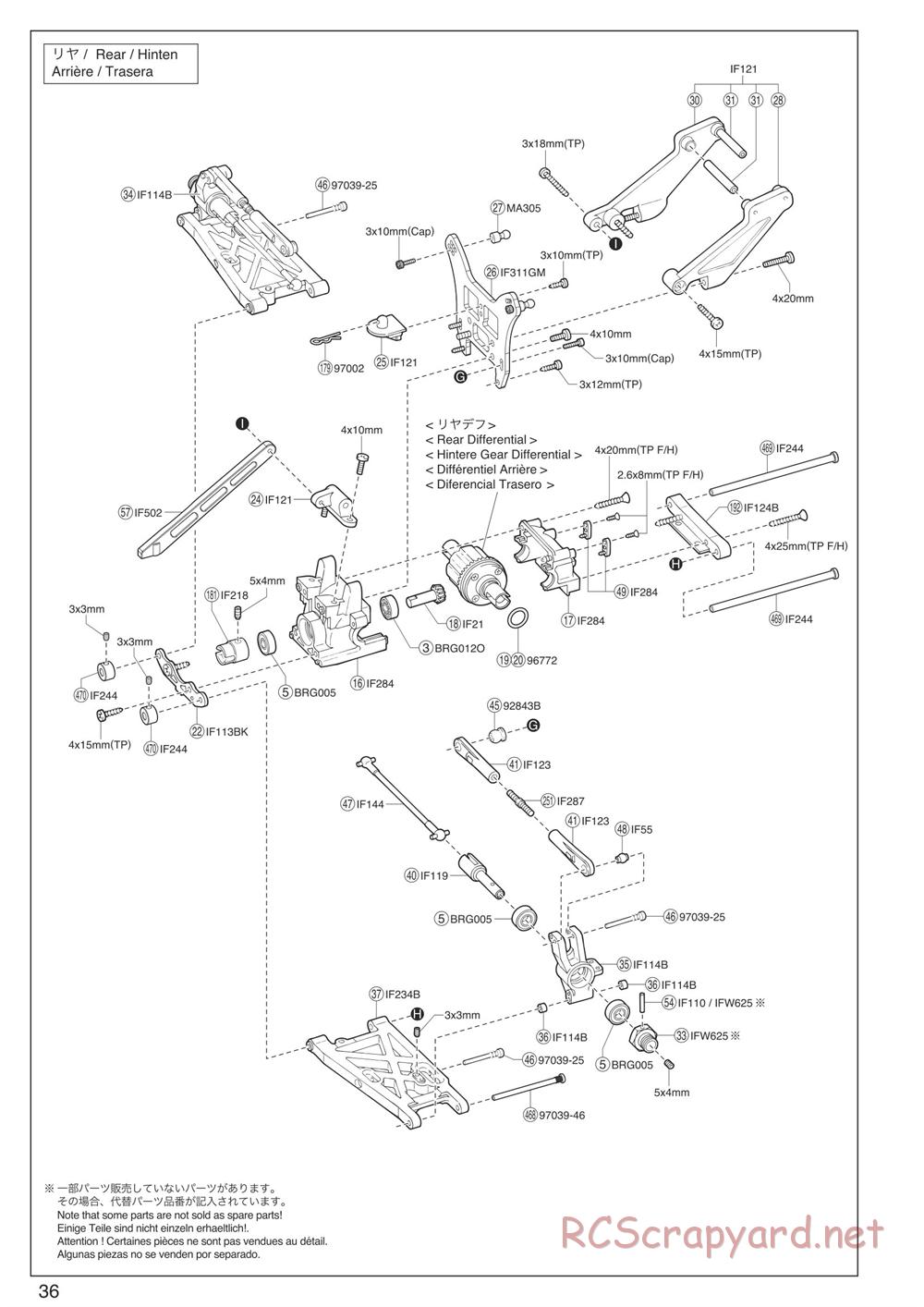 Kyosho - Inferno Neo 3.0 - Exploded Views - Page 5