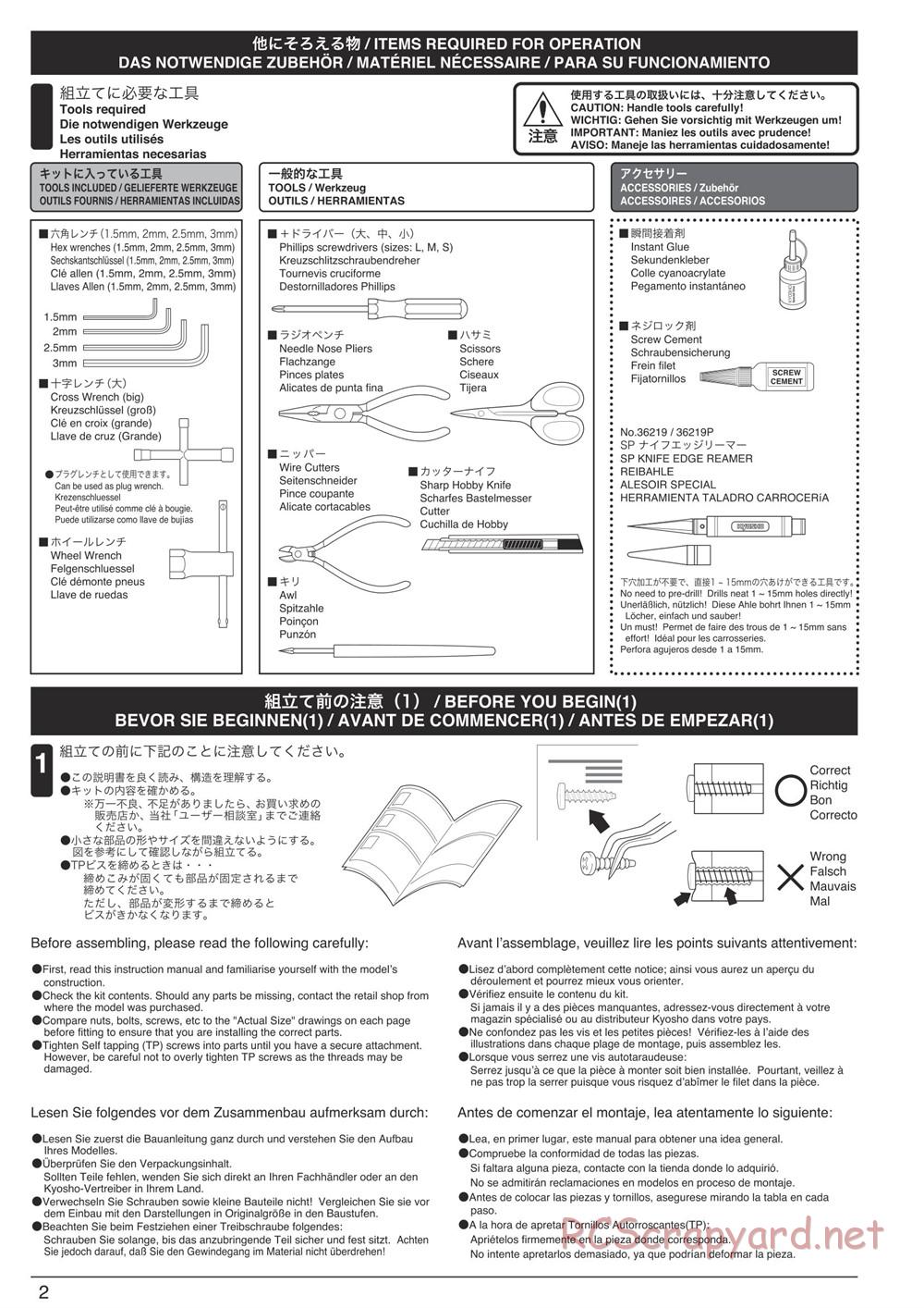 Kyosho - Inferno Neo 3.0 - Manual - Page 2