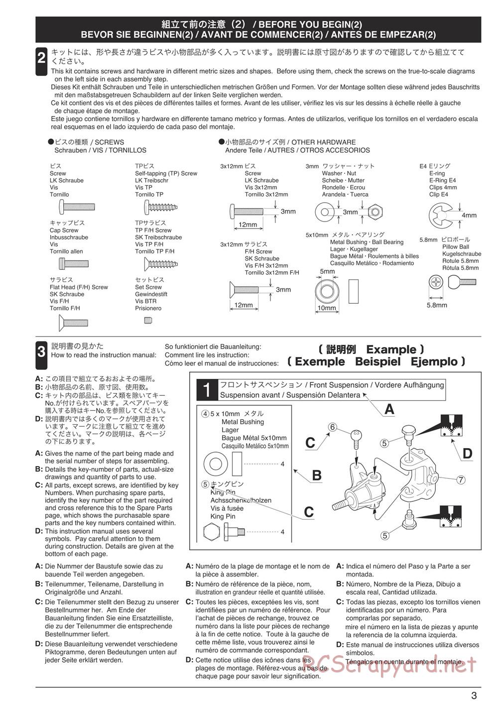 Kyosho - Inferno Neo 3.0 - Manual - Page 3