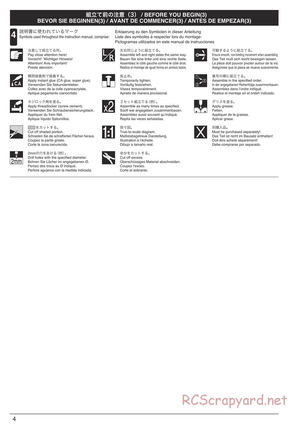 Kyosho - Inferno Neo 3.0 - Manual - Page 4