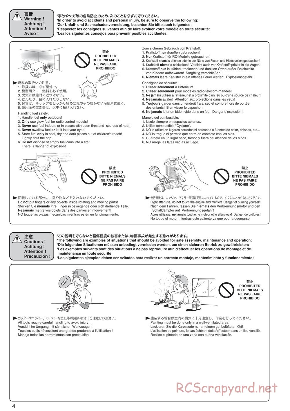 Kyosho - Inferno Neo 3.0 - Manual - Page 4