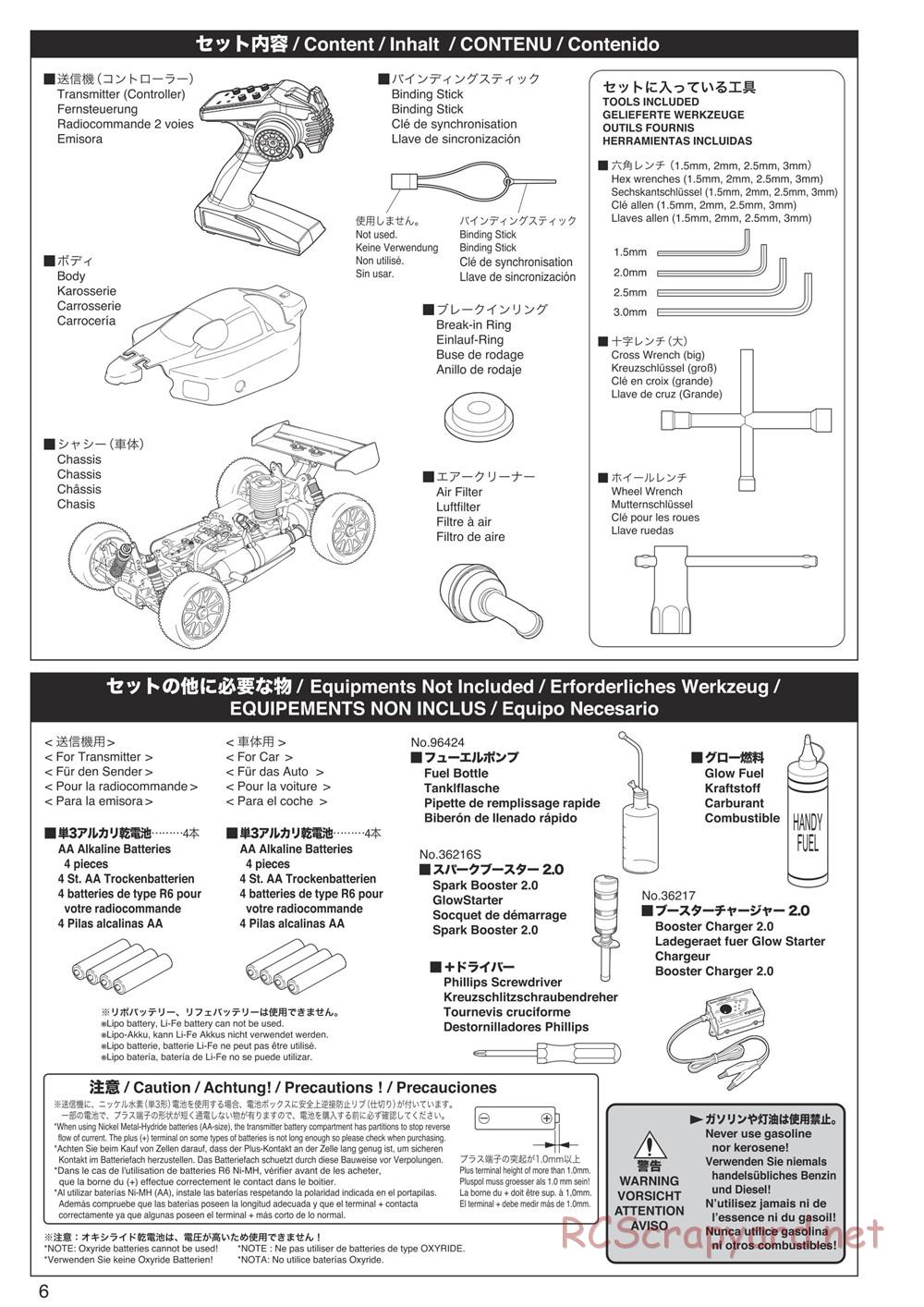 Kyosho - Inferno Neo 3.0 - Manual - Page 6