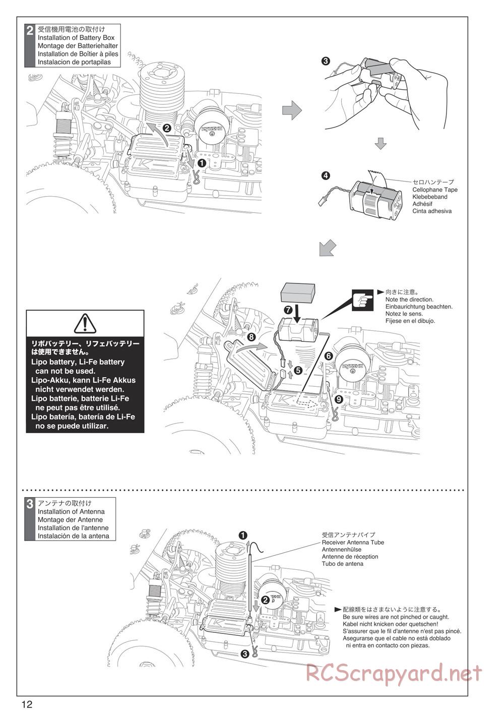 Kyosho - Inferno Neo 3.0 - Manual - Page 12