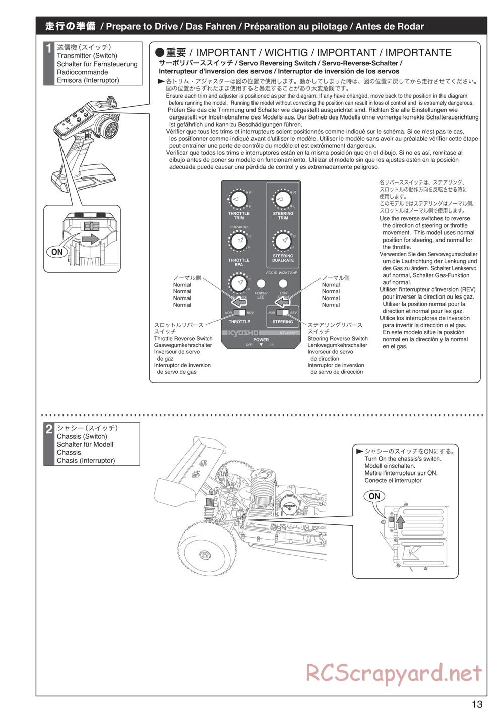 Kyosho - Inferno Neo 3.0 - Manual - Page 13