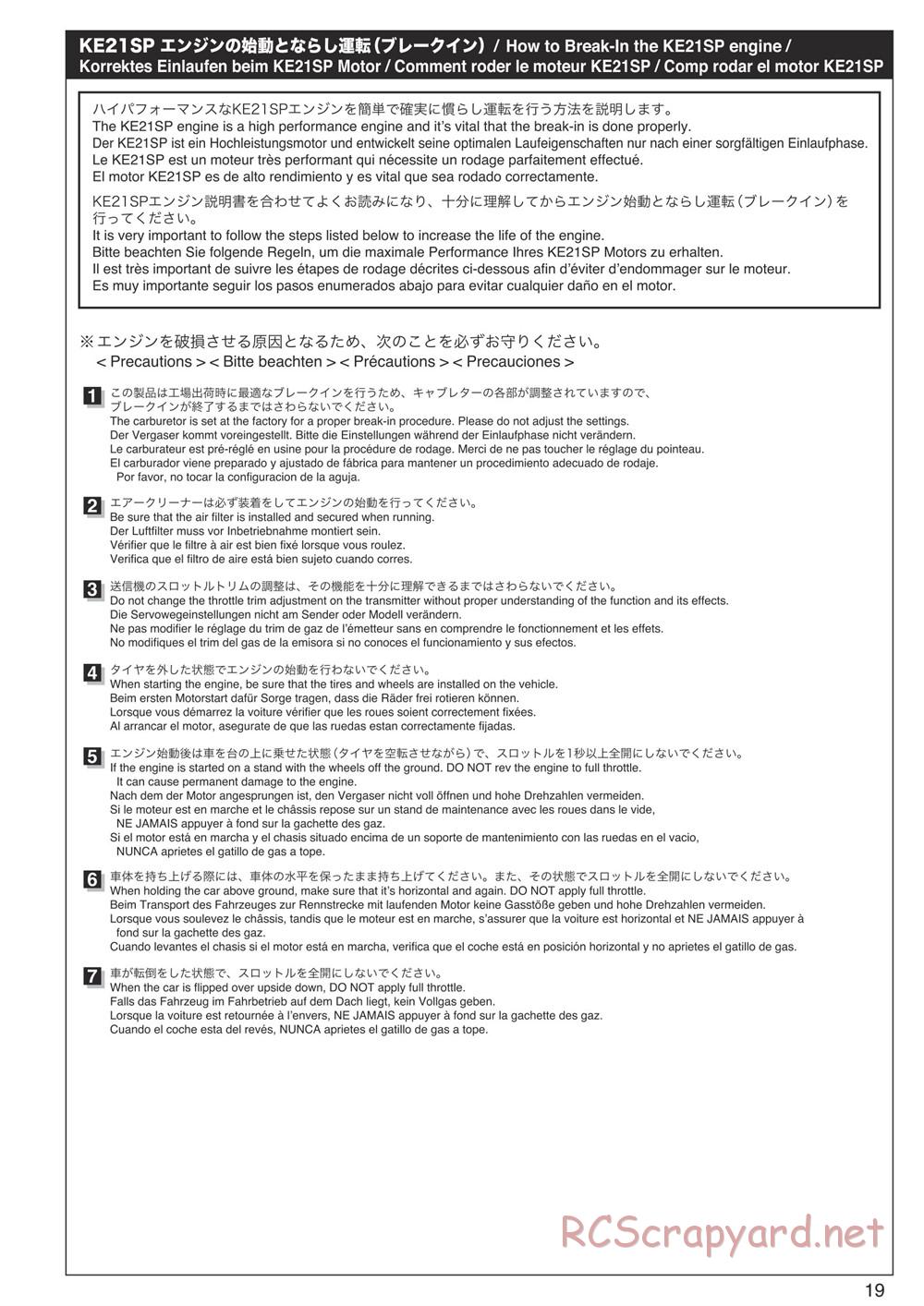 Kyosho - Inferno Neo 3.0 - Manual - Page 19