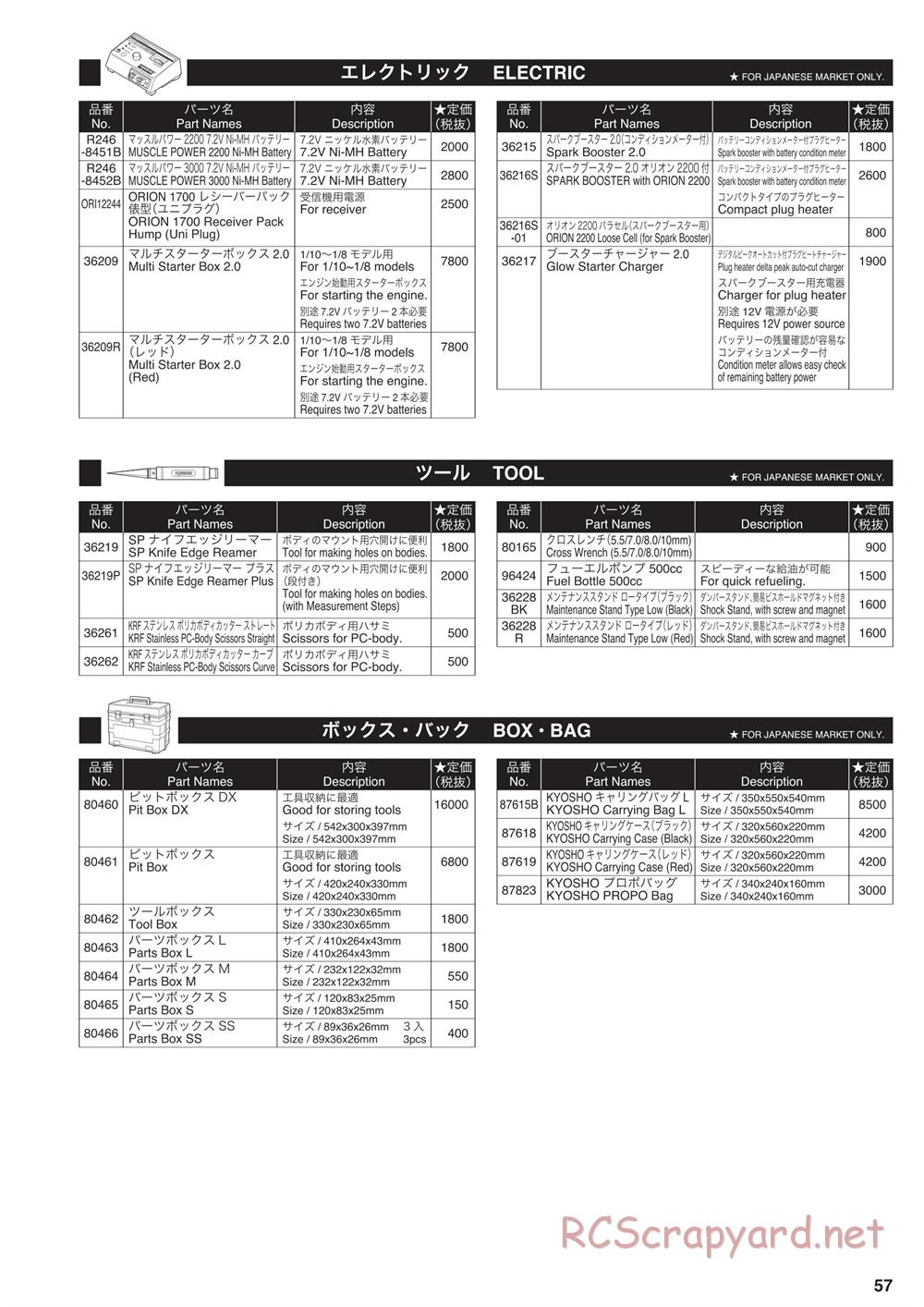 Kyosho - Inferno MP10 - Parts List - Page 6
