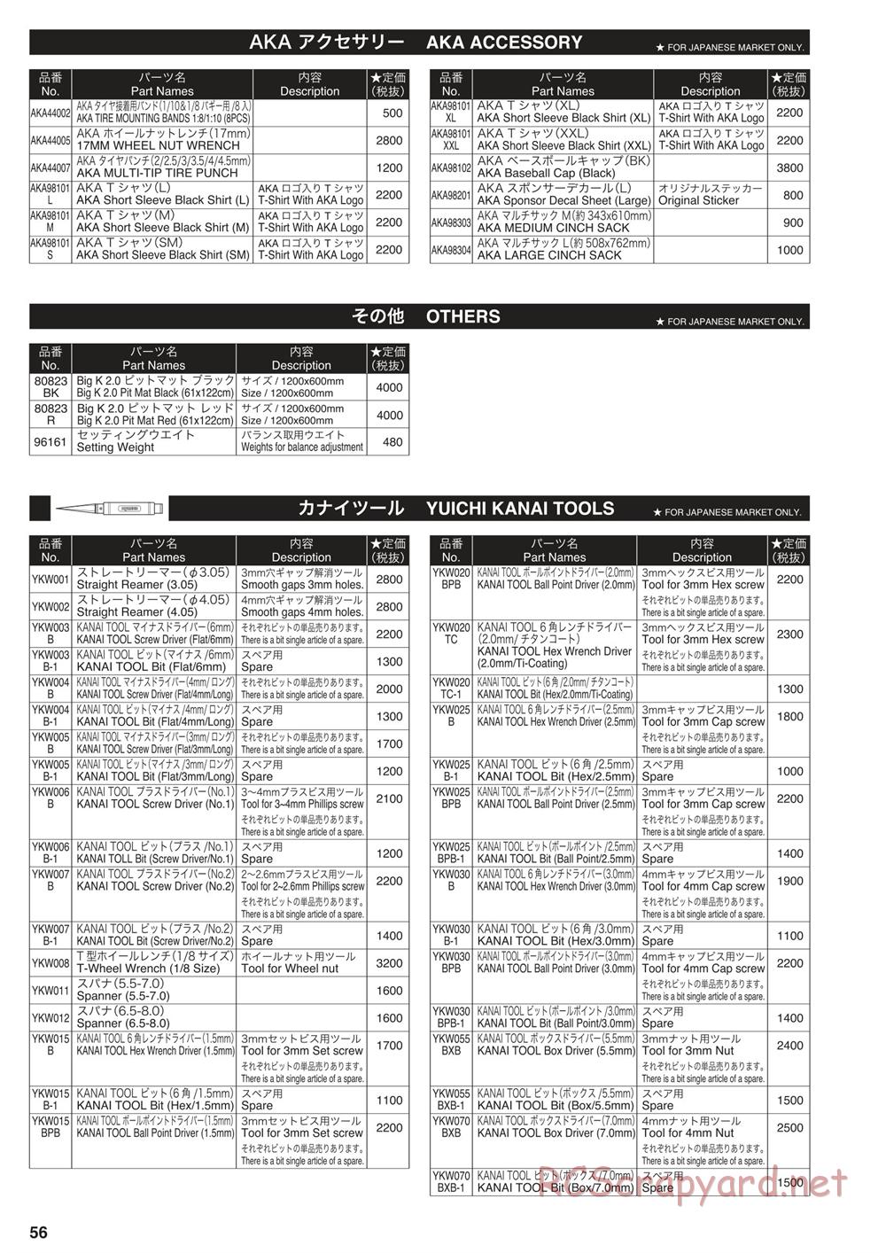 Kyosho - Inferno MP10 - Manual - Page 56