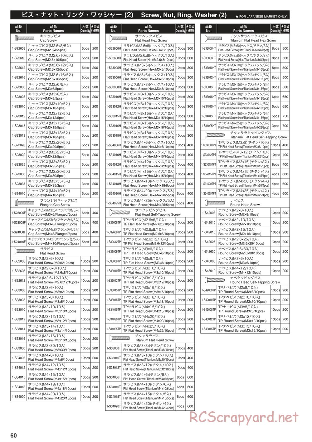 Kyosho - Inferno MP10 - Manual - Page 60