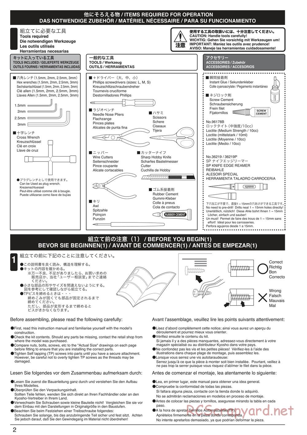 Kyosho - Inferno Neo ST 3.0 - Manual - Page 2