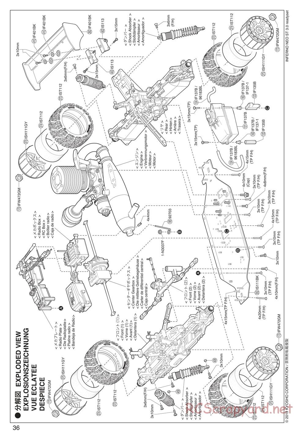 Kyosho - Inferno Neo ST 3.0 - Manual - Page 36